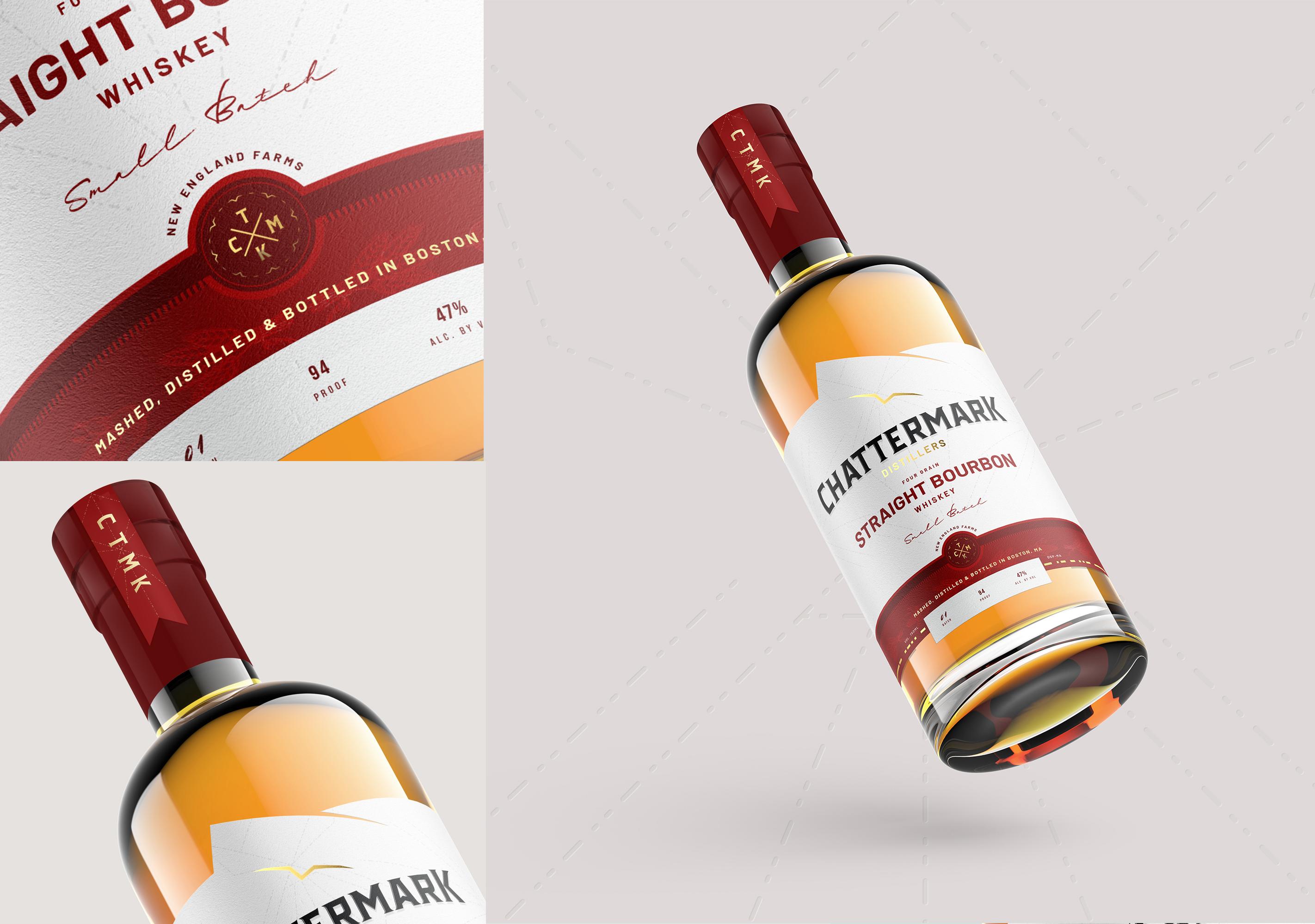 Bourbon Whiskey Bottle Detail