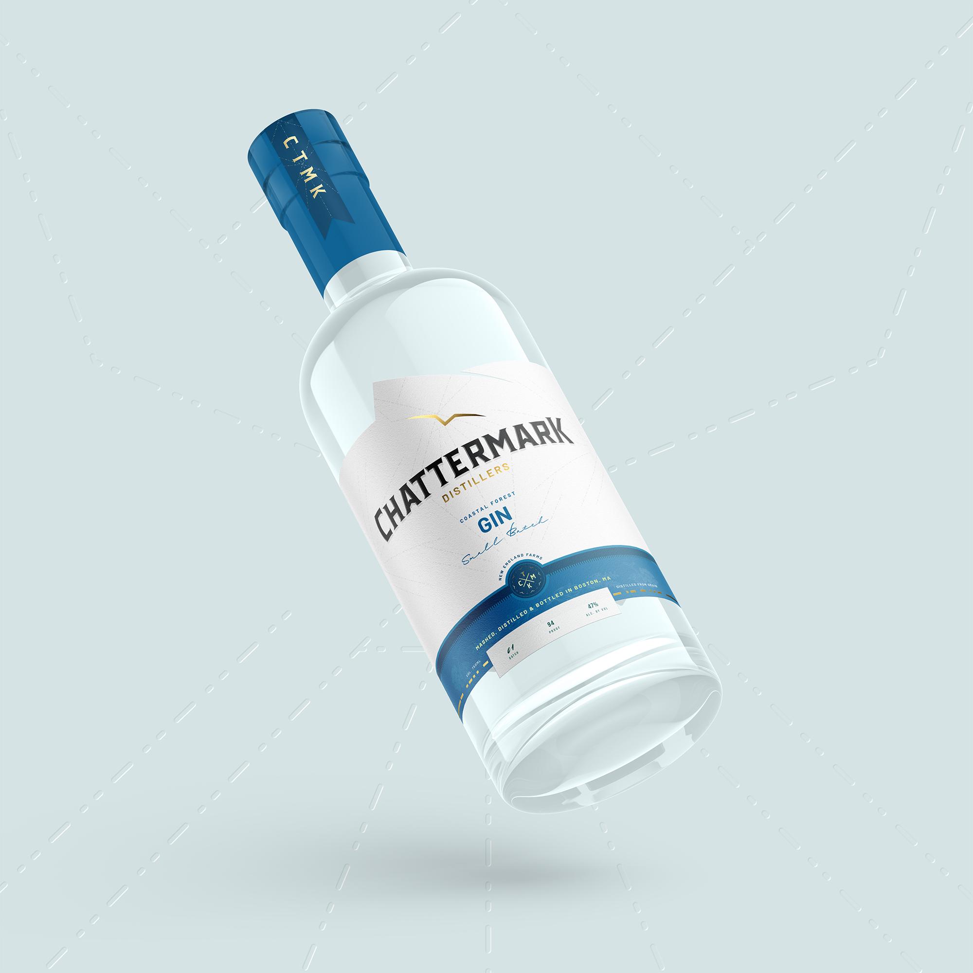 Chattermark Gin Bottle Packaging