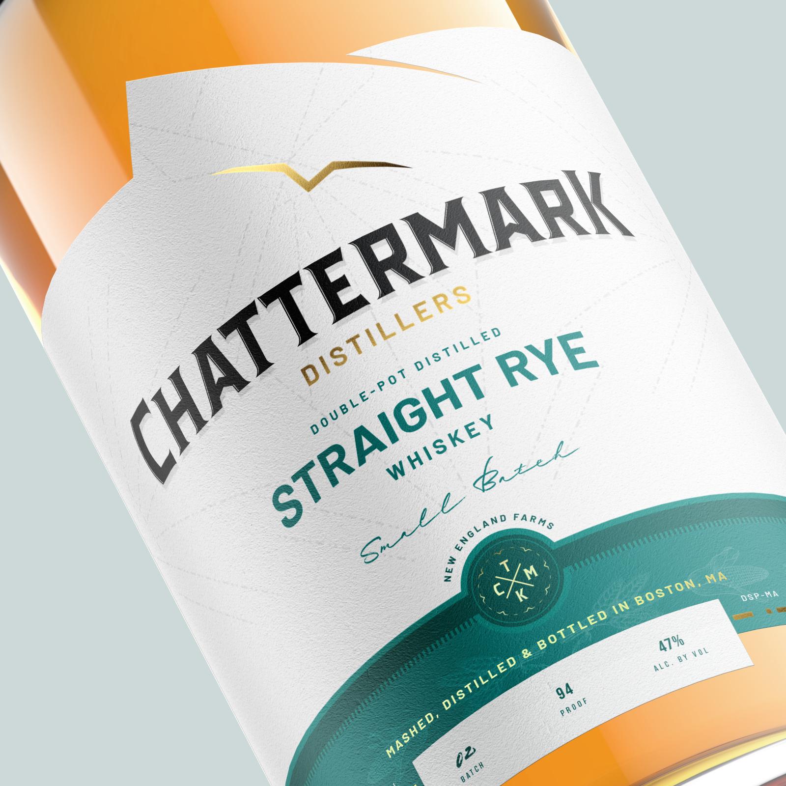 Rye Whiskey Bottle Detail