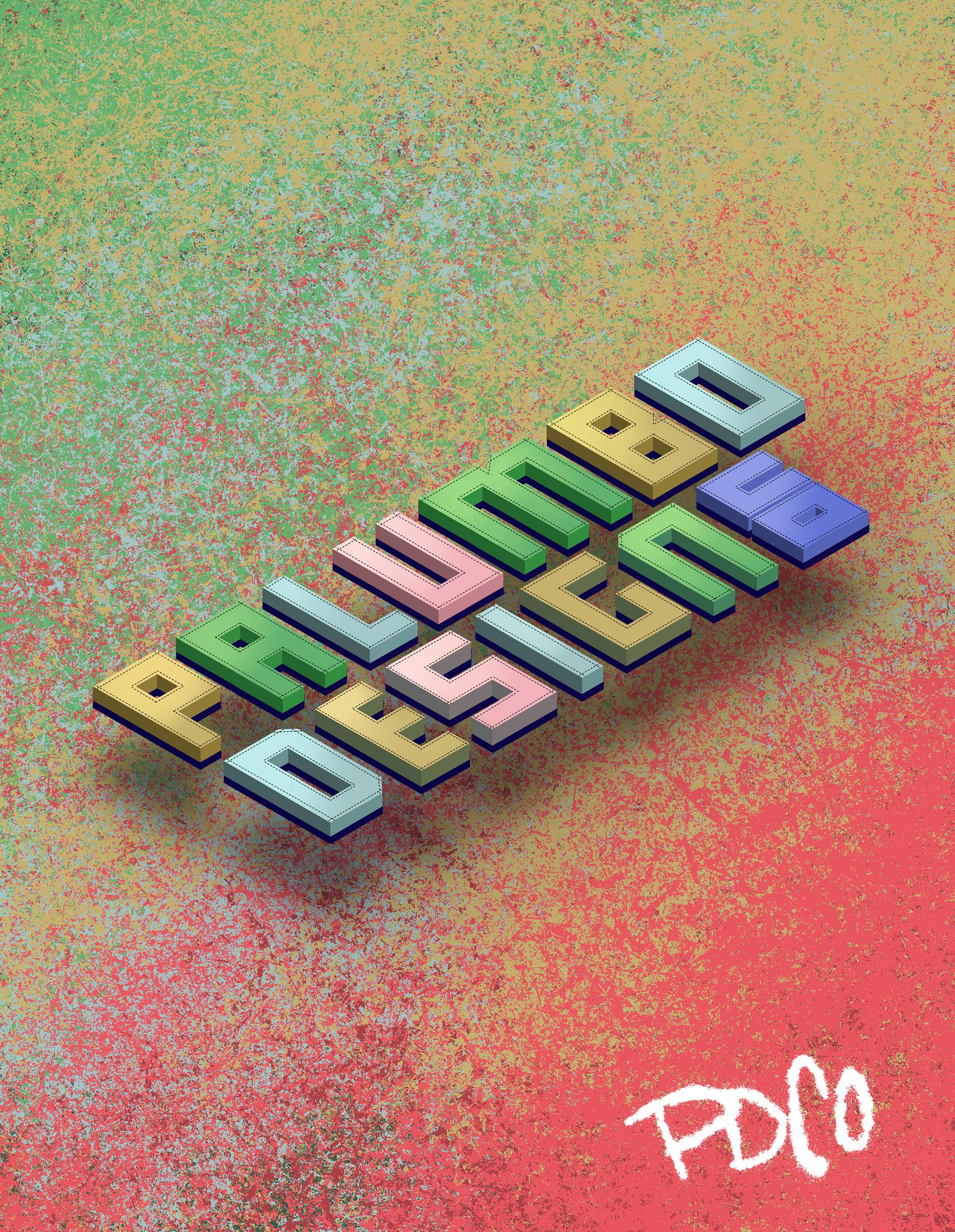 Lettering illustration for Inktober 2025