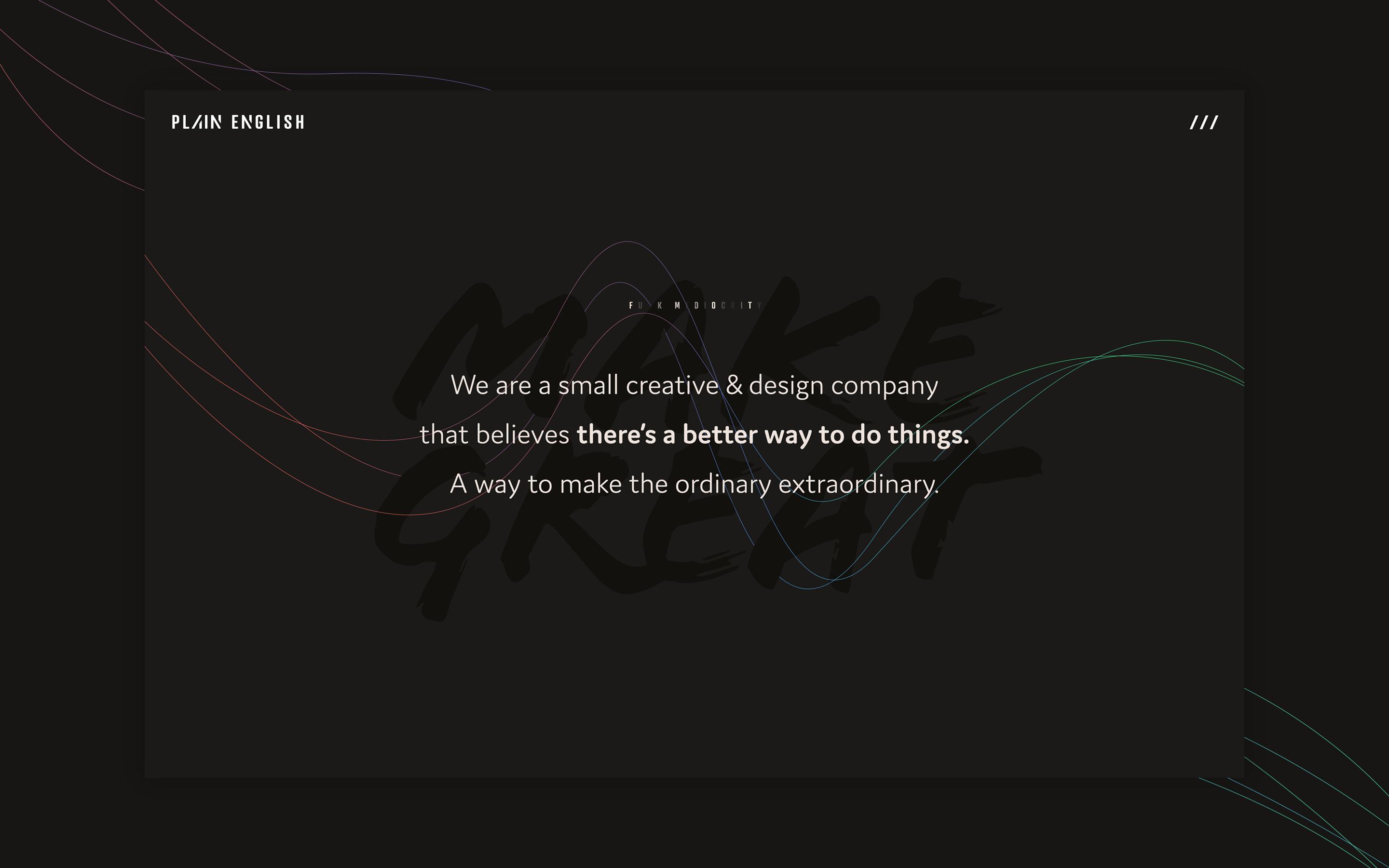 Plain English - Website