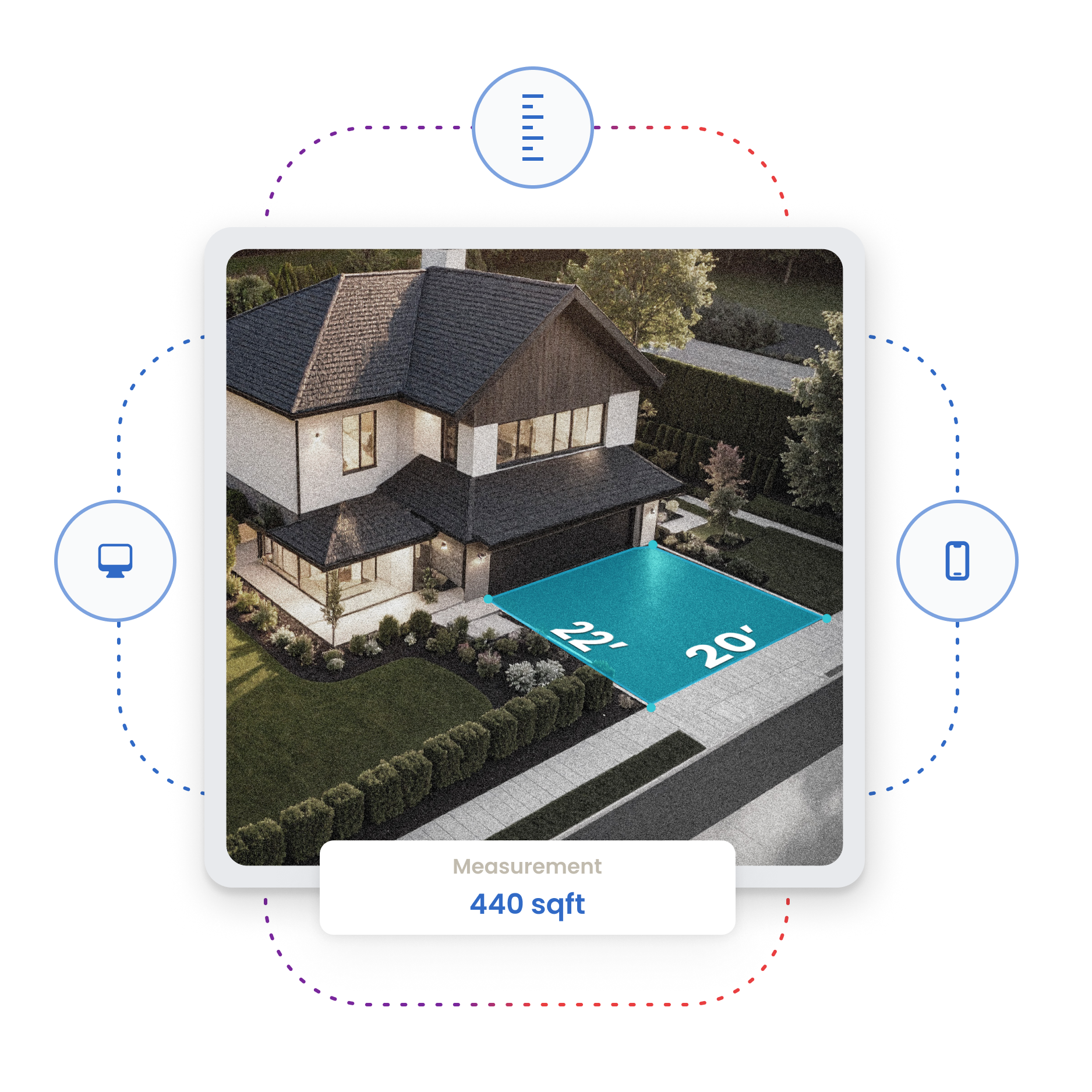 Take-off/Measurement graphic/illustration