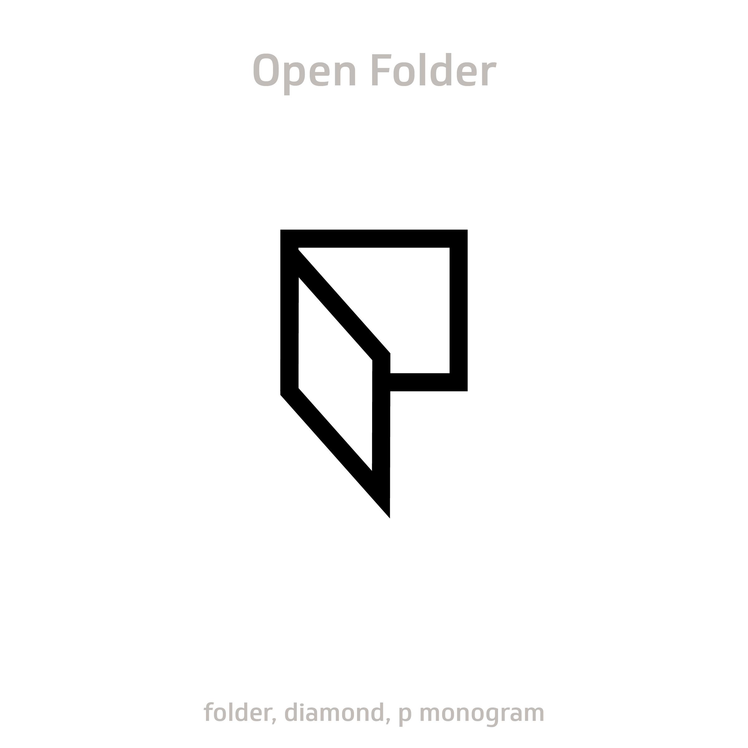 Folder logo concept