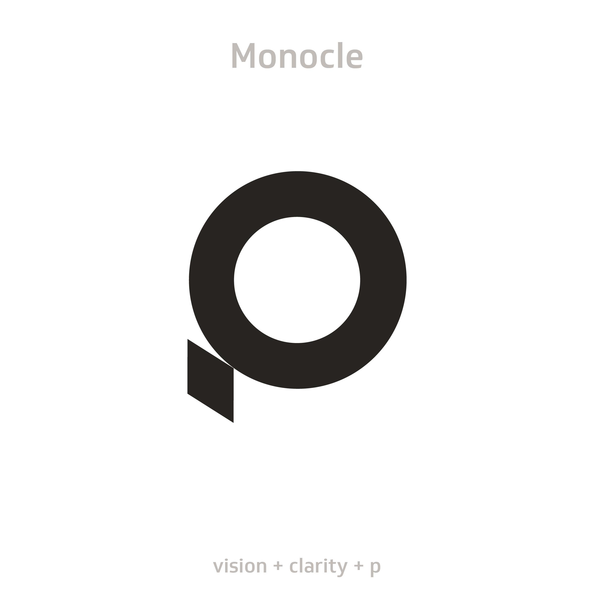 Monocle logo concept