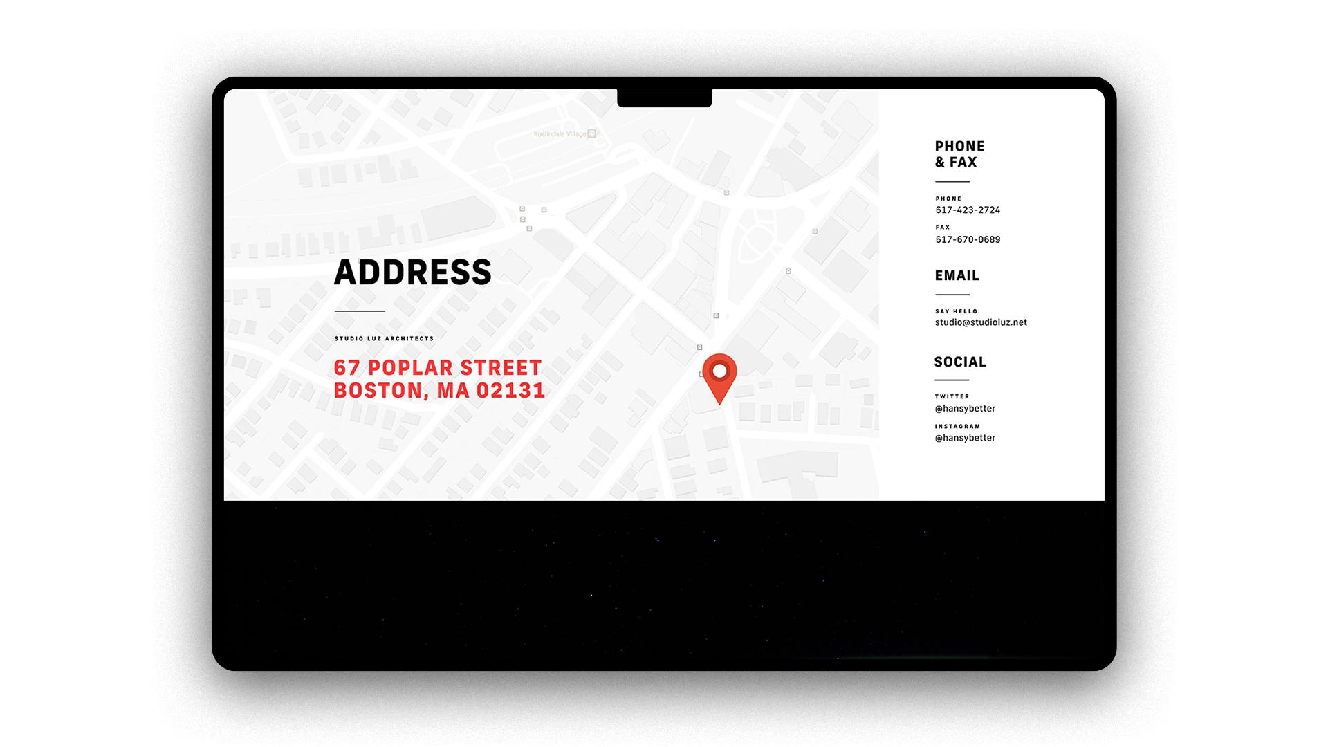 Studio Luz website image