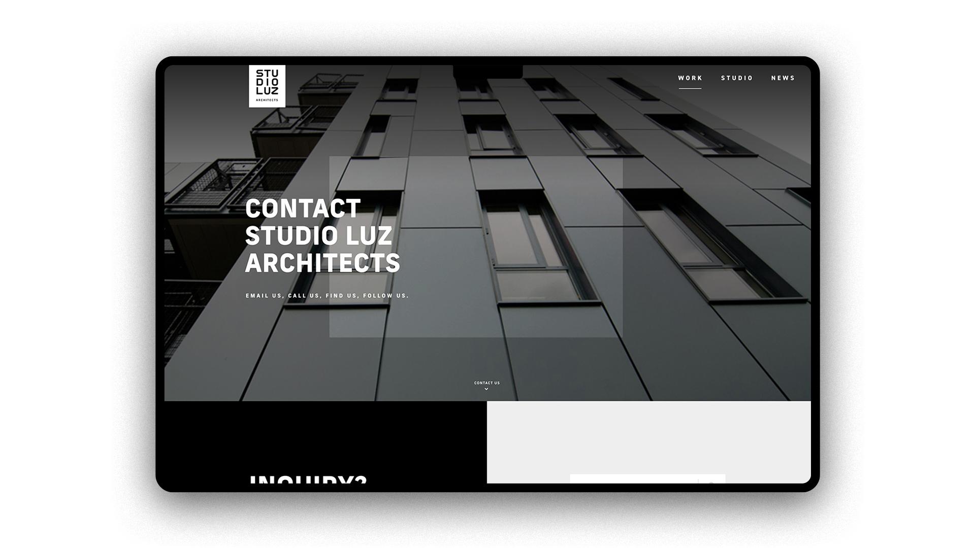 Studio Luz website image