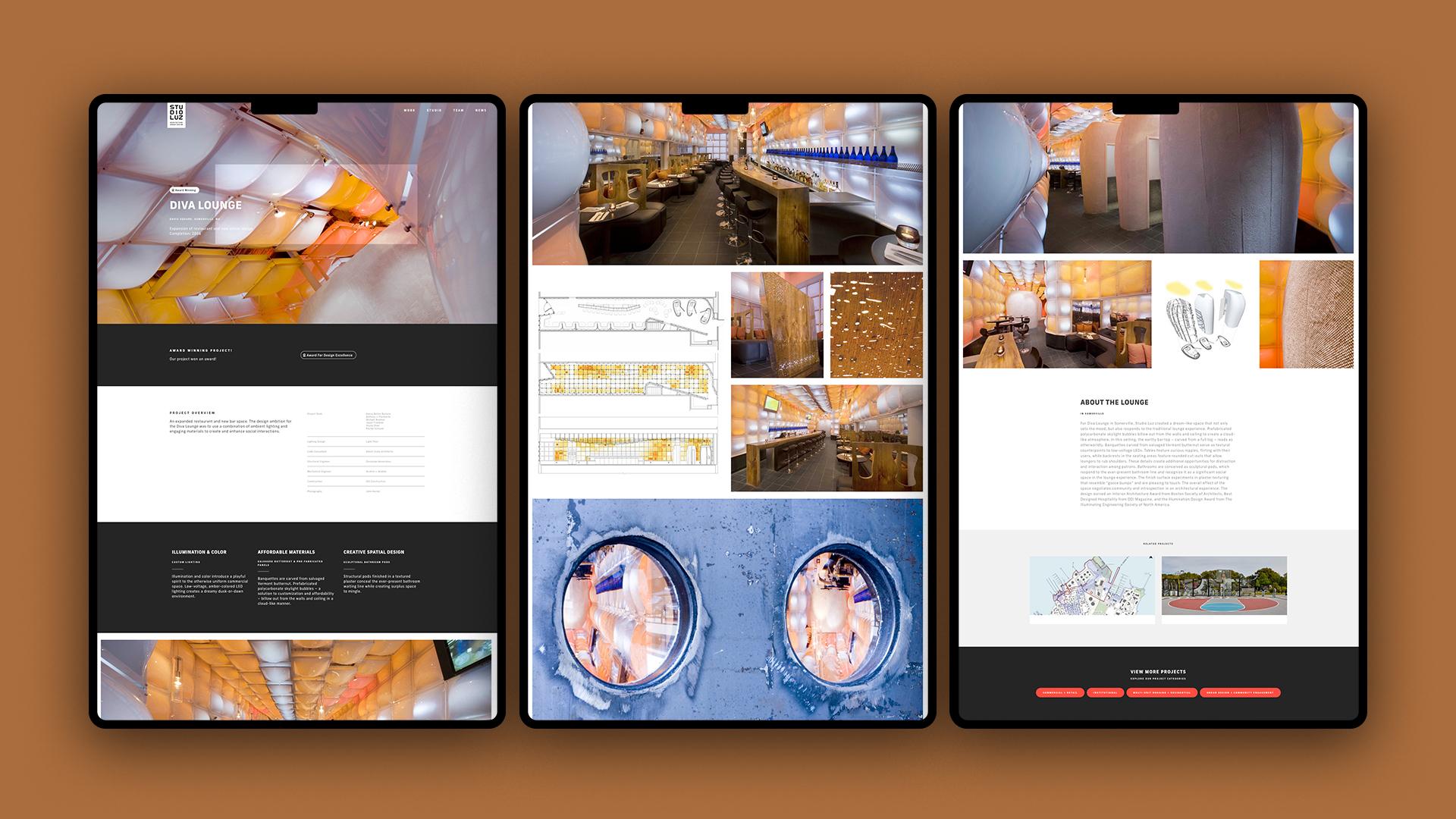 Studio Luz website image