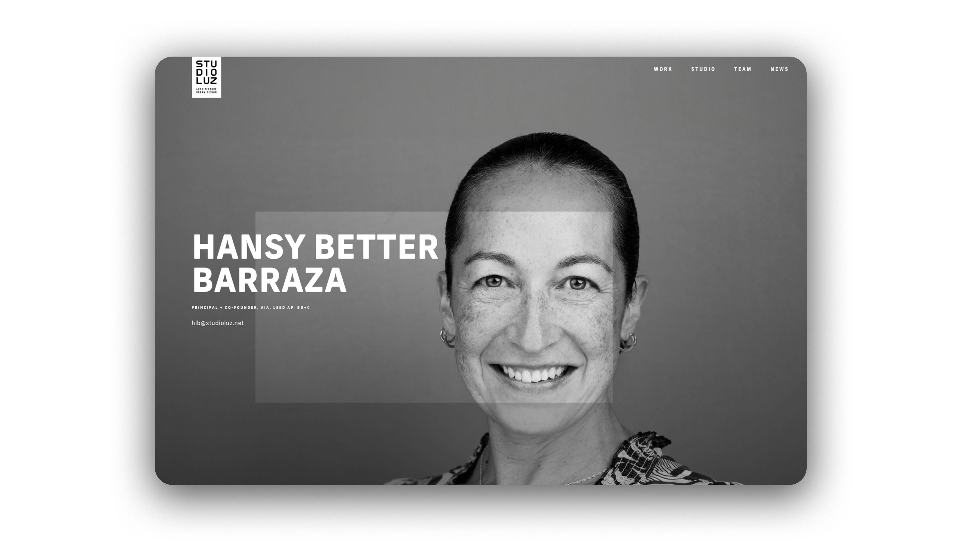 Studio Luz website image